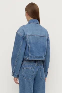 Womens Cropped Denim Jacket