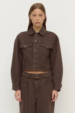 Womens Cropped Denim Jacket
