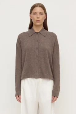 Wool Cashmere Knit Cardigan
