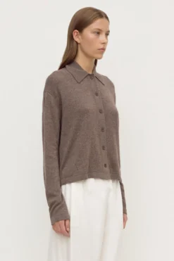 Wool Cashmere Knit Cardigan