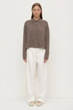 Wool Cashmere Knit Cardigan