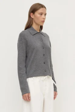 Wool Cashmere Knit Cardigan