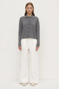 Wool Cashmere Knit Cardigan