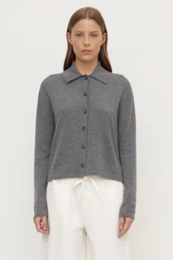 Wool Cashmere Knit Cardigan