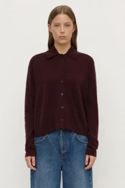 Wool Cashmere Knit Cardigan