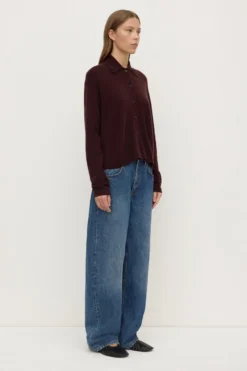 Wool Cashmere Knit Cardigan